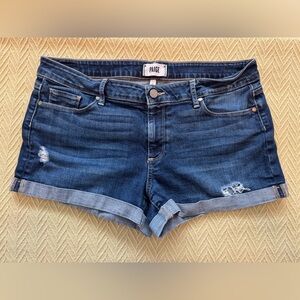 Paige Jimmy Jimmy Short blue stretch denim size 32